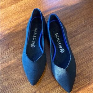 Rothy's Point Black Women's Shoes - 9.5